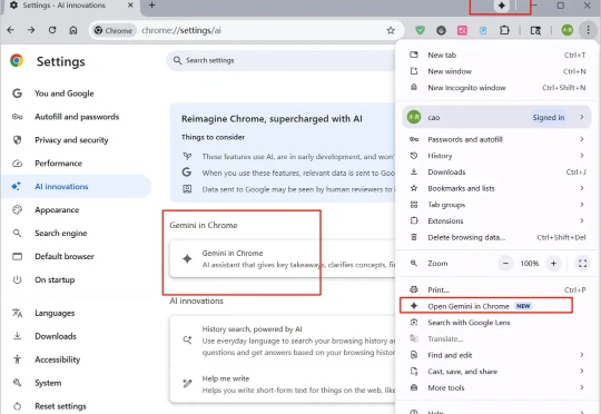 刚刚，Gemini Chrome正式发布了！