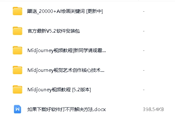 Midjourney AI绘画完整学习资源（含教程和软件）