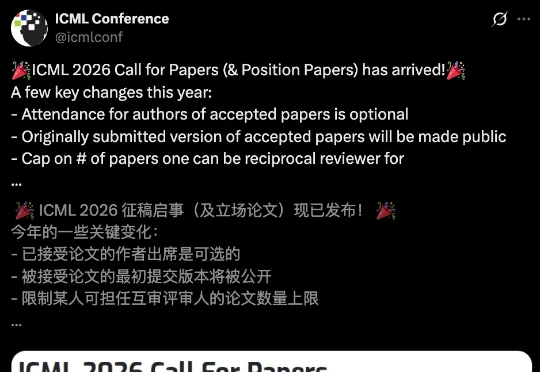 ICML 2026史上最严新规：LLM不得列为作者，滥用AI直接退稿